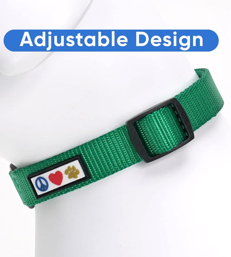 Pet Soft Adjustable Solid Color Nylon Puppy/Dog Collar Matching Leash and Harness Sold Separately