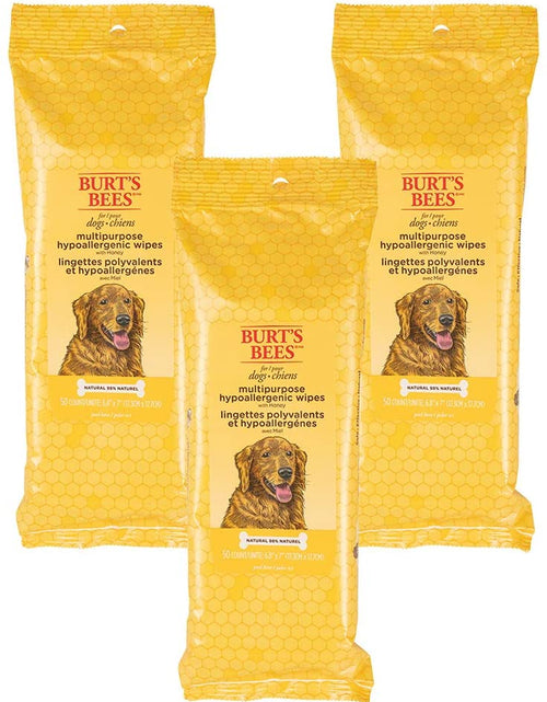 Load image into Gallery viewer, Burt'S Bees for Dogs Multipurpose Grooming Wipes, 50 Ct - Puppy and Dog Wipes for All Purpose Grooming - Burts Bees Wipes, Pet Wipes for Dogs, Puppy Wipes, Dog Face Wipes, Paw Wipes
