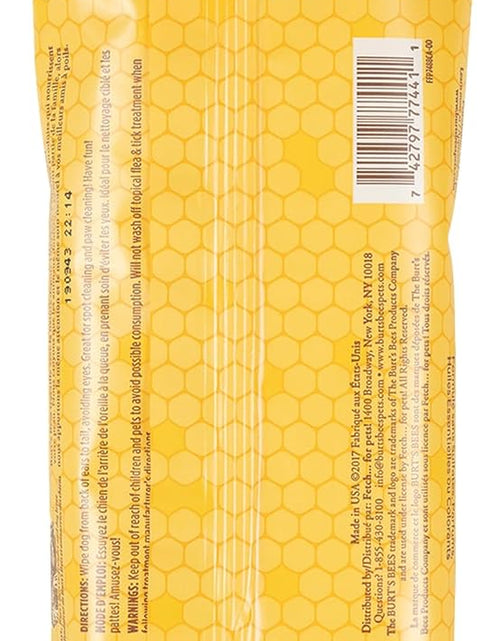 Load image into Gallery viewer, Burt'S Bees for Dogs Multipurpose Grooming Wipes, 50 Ct - Puppy and Dog Wipes for All Purpose Grooming - Burts Bees Wipes, Pet Wipes for Dogs, Puppy Wipes, Dog Face Wipes, Paw Wipes
