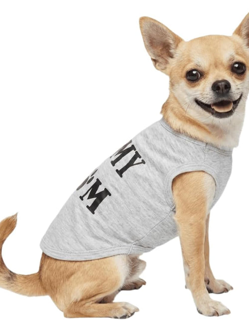 Load image into Gallery viewer, Dog Clothes Puppy Shirts I Love My Mom Dog T Shirt for Small Dogs, Small, Grey
