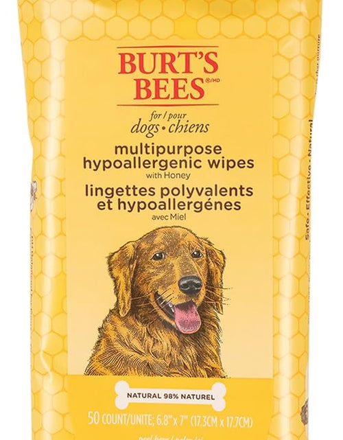 Load image into Gallery viewer, Burt'S Bees for Dogs Multipurpose Grooming Wipes, 50 Ct - Puppy and Dog Wipes for All Purpose Grooming - Burts Bees Wipes, Pet Wipes for Dogs, Puppy Wipes, Dog Face Wipes, Paw Wipes
